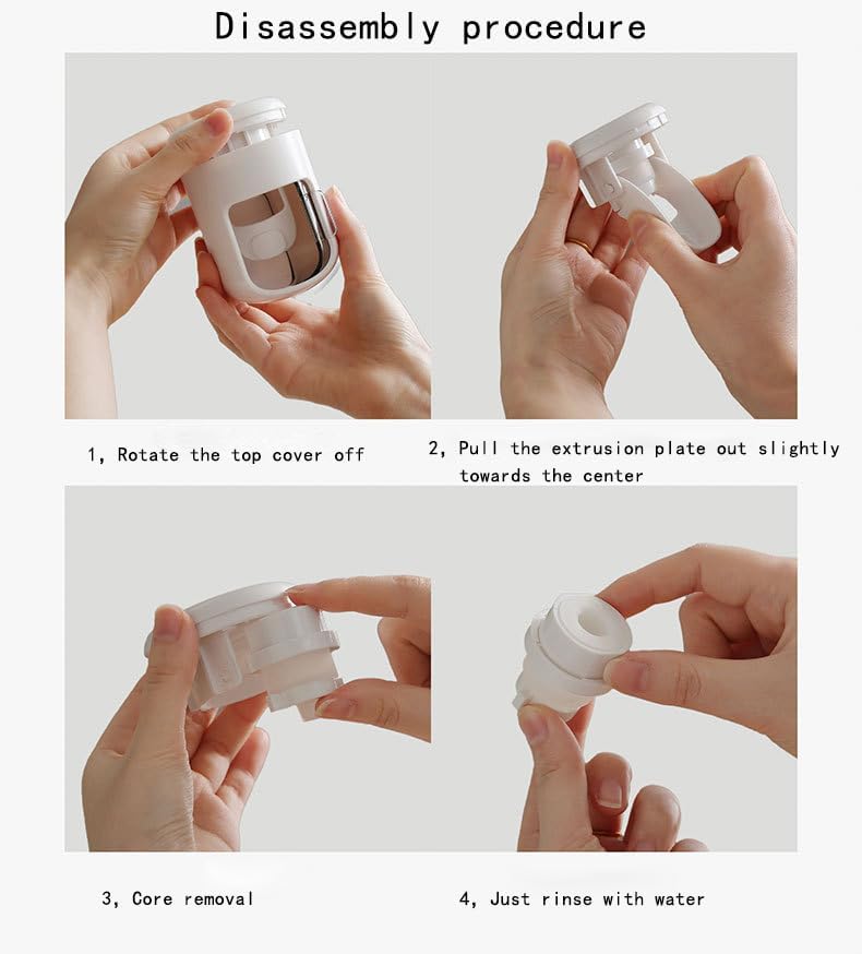 ππππ ππ©π π«ππππ Toothpaste Dispenser Wall Mounted Bathroom Automatic Toothpaste Squeezer,Visualization of Toothpaste Flow Rate(White&Transparent)