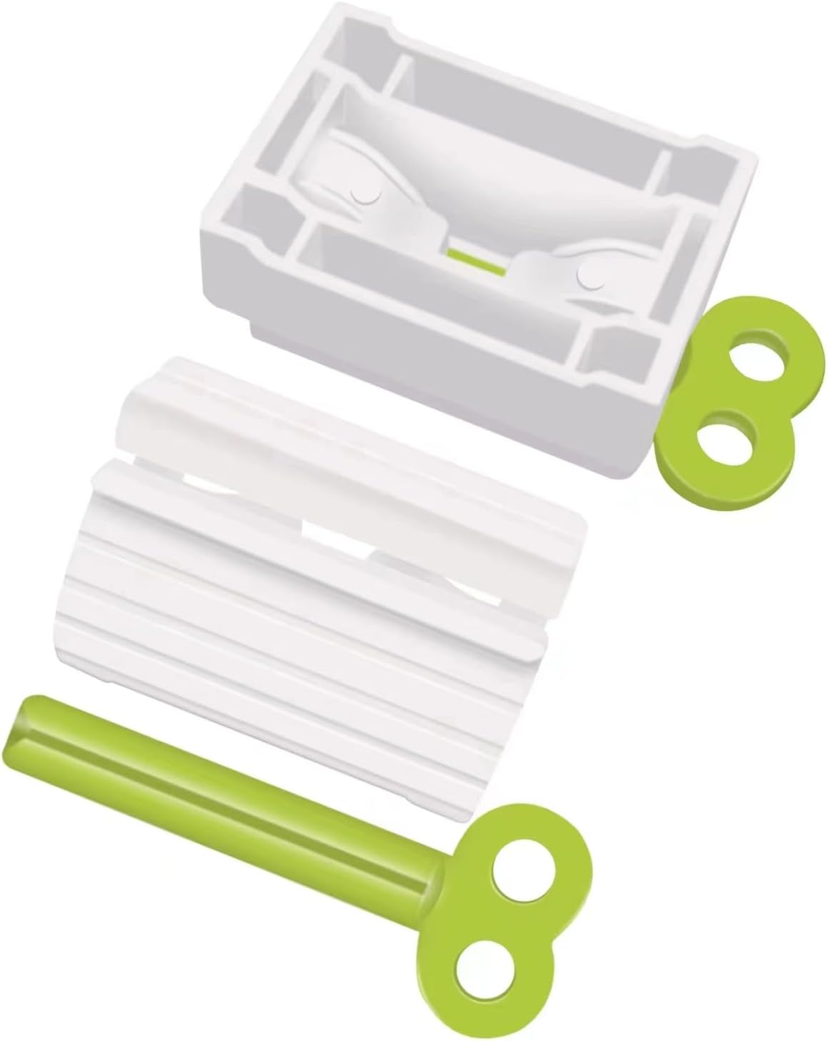 6 Pack Toothpaste Squeezer, Toothpaste Squeezer Rollers,Toothpaste Tube Squeezers Clip Holder Stand Winder